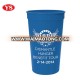 bpa free reusable single wall 16oz plastic stadium cup