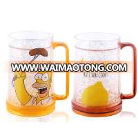 380ML Plastic Double Wall Imprinted Mug with Handle